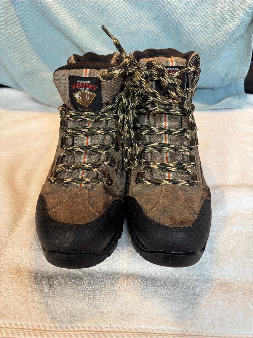 Survivors by Harman Men's Brown Suede Hiking Boots